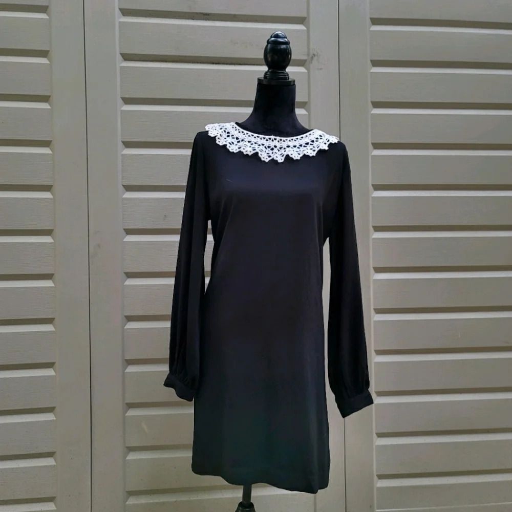 Reynah Couture Anthropologie Long sleeved black sh